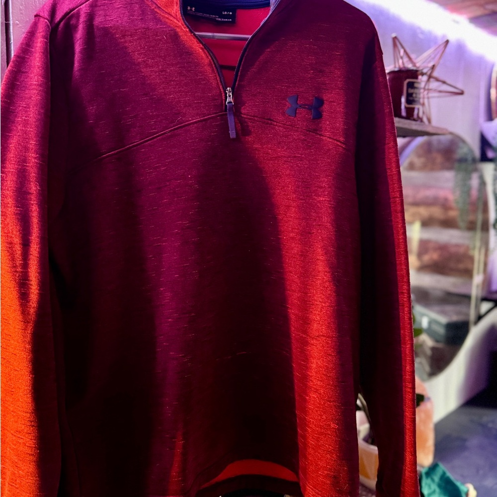 Under Armour Men's Zip Up Sweater - Maroon